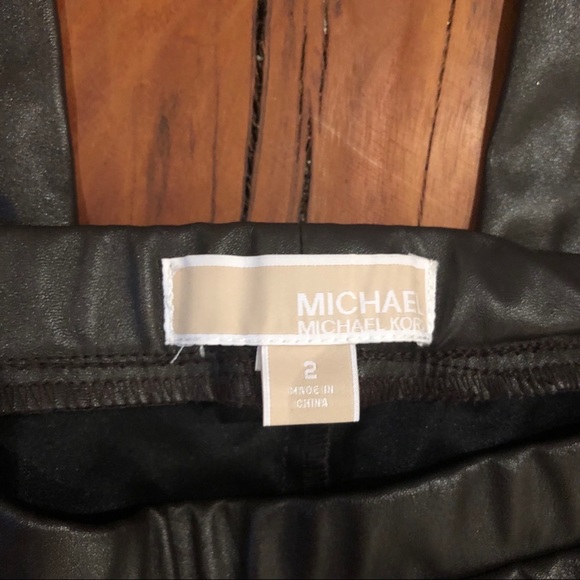 Michael Kors Faux Leather Pants - Picture 5 of 6